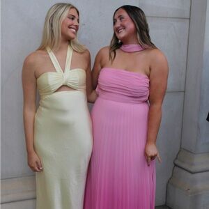 Elegant Yellow Revolve Dress